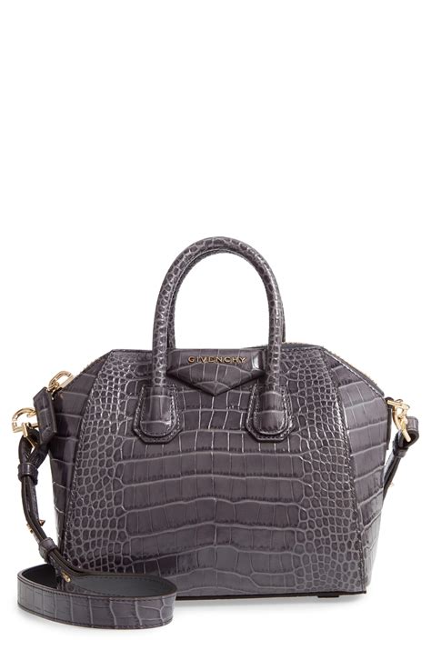 givenchy mini croc bag|Mini Antigona bag in crocodile effect leather .